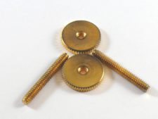 #3082-3 Aged Gold ABR-1 Style Bridge Posts with Thumb Wheels (6-32)