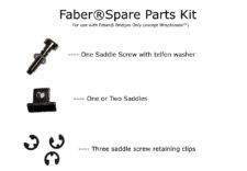 #5091 Spare Parts Kit, Aged Nickel, Two Titanium Saddles
