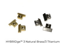 HYBRIDge™ w/ NATURAL BRASS & Titanium saddles