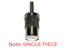 #7024 E-Sert™, German Bell Brass, Gloss Nickel, Single conversion post