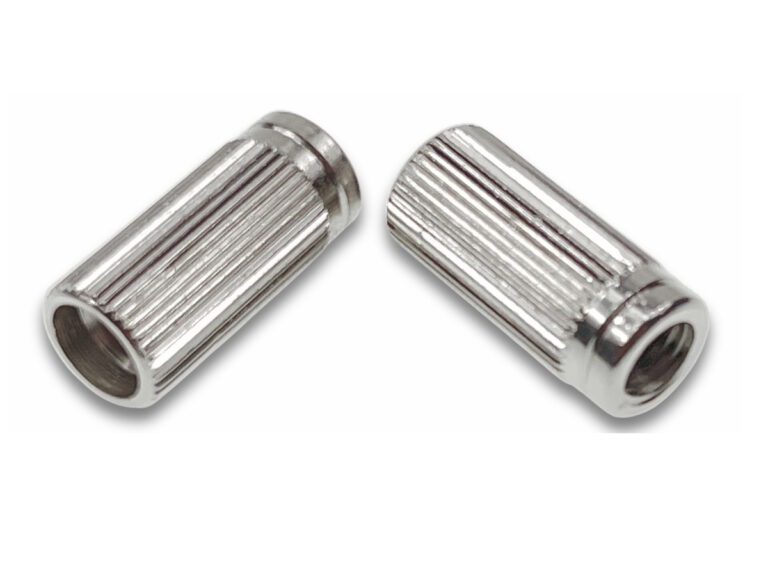 30884 TPM Gloss Nickel Metric Tailpiece/Guitar Bridge Stud Bushings
