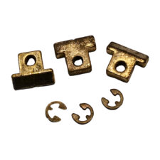 #3097 Saddles with Starter Positioning Notches, Aged Gold Plated Brass